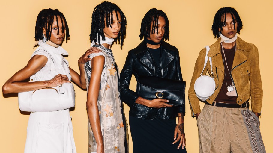 Backstage at the Coach spring 2026 ready-to-wear show at New York Fashion Week.