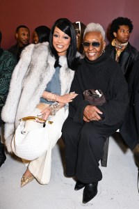 Monica and Bethann Hardison at the Diotima fashion show as part of RTW Fall 2026 on February 15, 2026 in New York, New York.