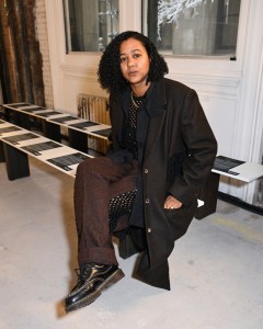 Chaday Emmanuel Scott at the Diotima fashion show as part of RTW Fall 2026 on February 14, 2026 in New York, New York.