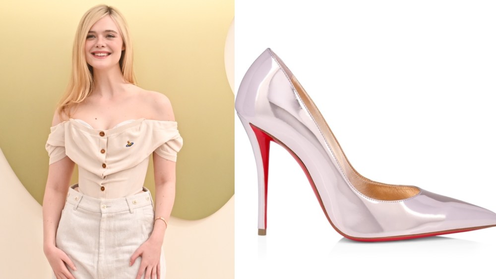 Elle Fanning at the Apple TV Press Day held at Barker Hangar on Tuesday in Los Angeles, California.