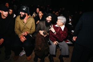 Joakim Noah, Waris Ahluwalia and Victoria Brito