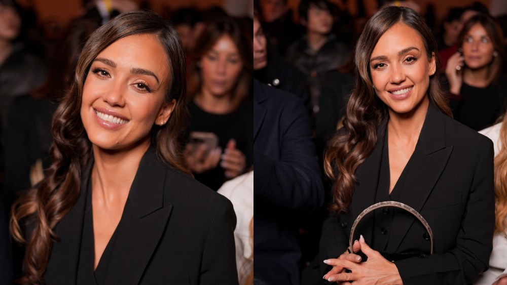 Jessica Alba at the Fendi fashion show