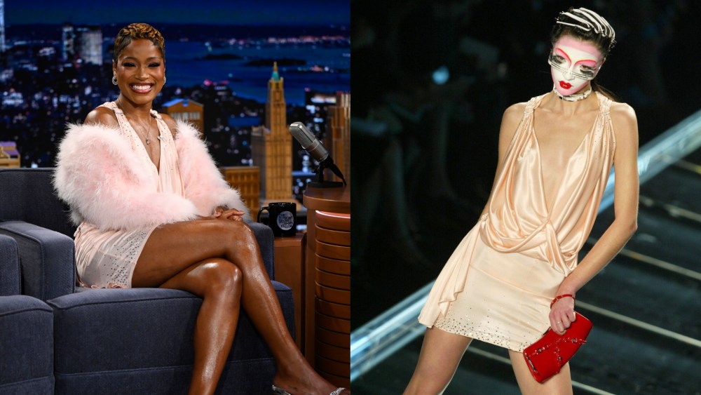 Keke Palmer wears Dior fall 2003 ready-to-wear collection on "The Tonight Show Starring Jimmy Fallon."
