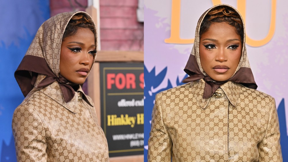 Keke Palmer wears Gucci at Peacock’s "The ‘Burbs" premiere on Feb. 5 in Los Angeles.