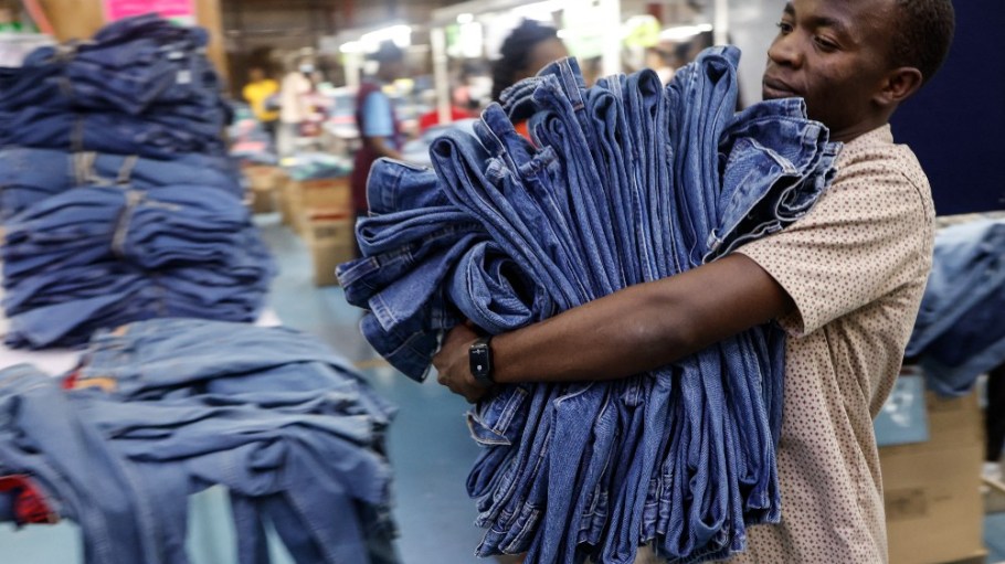 A worker at United Aryan textile factory at the Export Processing Zone (EPZ) in Nairobi, Kenya.