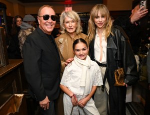 Michael Kors, Martha Stewart, Taylen Biggs and Suki Waterhouse