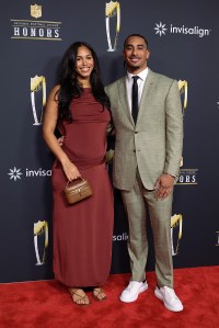Ronika Stone and Jordan Love at the 15th Annual NFL Honors held at the Palace of Fine Arts on February 05, 2026 in San Francisco, California.