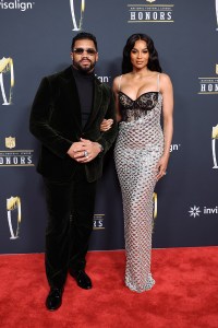 Russell Wilson and Ciara at the 15th Annual NFL Honors held at the Palace of Fine Arts on February 05, 2026 in San Francisco, California.