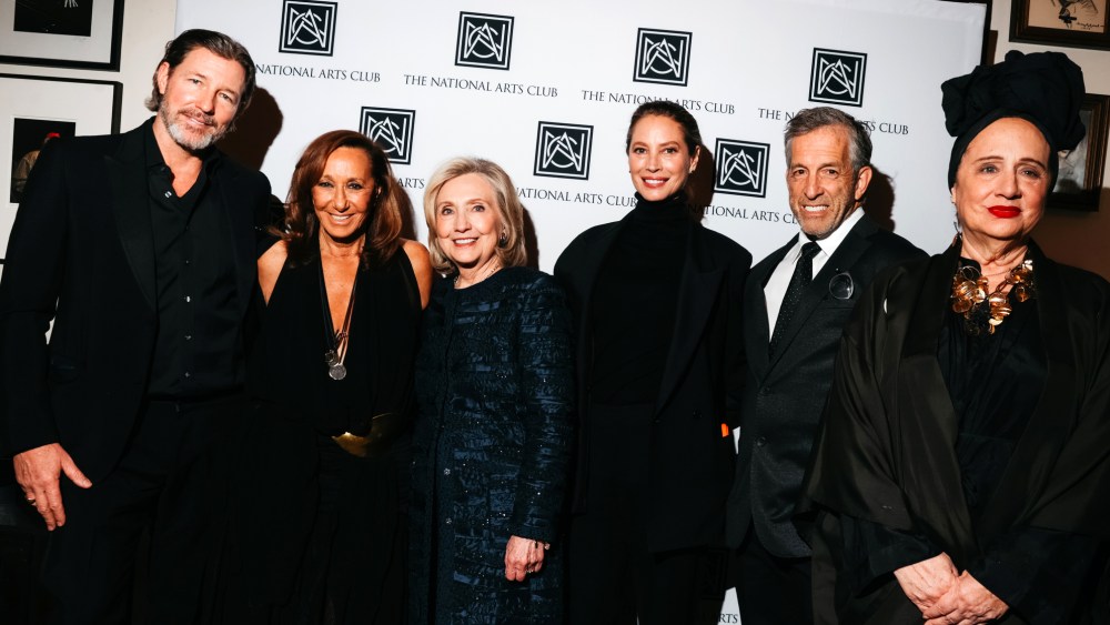 Ed Burns, Donna Karan, Hillary Clinton, Christy Turlington Burns, Kenneth Cole and Rebecca Moses