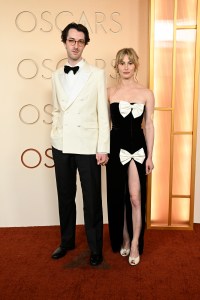 Jerskin Fendrix and Annie Hamilton at the 98th Annual Oscars held at Dolby Theatre on March 15, 2026 in Hollywood, California.