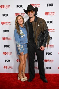 Kailey Dickerson and Russell Dickerson at the 2026 iHeartRadio Music Awards held at Dolby Theatre on March 26, 2026 in Los Angeles, California.