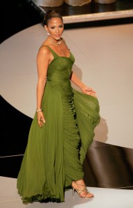 Actress Jennifer Lopez introduces a performace onstage during the 78th Annual Academy Awards at the Kodak Theatre on March 5, 2006.