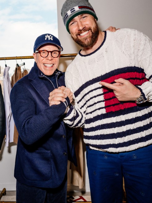 Tommy Hilfiger and Travis Kelce