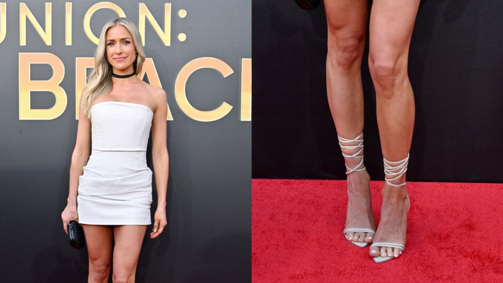 On Thursday night, Kristin Cavallari attended "The Reunion: Laguna Beach" in lace-up sandals.