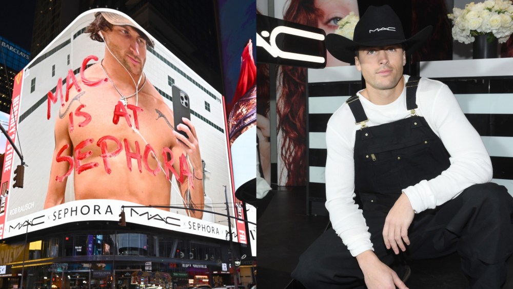 Rob Rausch for MAC Cosmetics' Sephora launch in Times Square.