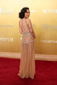 Jasmin Savoy Brown at The 32nd Annual Actor Awards Presented by SAG-AFTRA held at the Shrine Auditorium and Expo Hall on March 01, 2026 in Los Angeles, California.