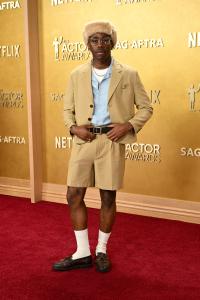 Tyler and The Creator at The 32nd Annual Actor Awards Presented by SAG-AFTRA held at the Shrine Auditorium and Expo Hall on March 01, 2026 in Los Angeles, California.