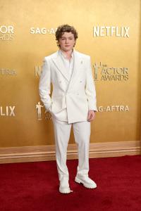 Christian Convery at The 32nd Annual Actor Awards Presented by SAG-AFTRA held at the Shrine Auditorium and Expo Hall on March 01, 2026 in Los Angeles, California.