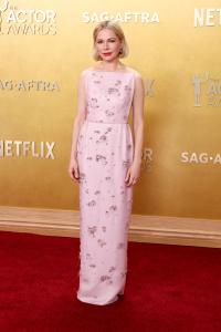 Michelle Williams at The 32nd Annual Actor Awards Presented by SAG-AFTRA held at the Shrine Auditorium and Expo Hall on March 01, 2026 in Los Angeles, California.