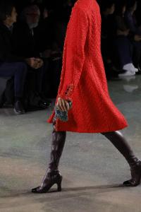 Model on the runway at the Chanel fashion show as part of Paris Fashion Week Fall 2026 held at Grand Palais on March 09, 2026 in Paris, France.