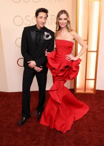 Adrien Brody and Georgina Chapman at the 98th Annual Oscars held at Dolby Theatre on March 15, 2026 in Hollywood, California.