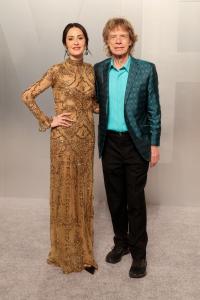 Melanie Hamrick and Mick Jagger at the 2026 Vanity Fair Oscar Party held at the Los Angeles County Museum of Art on March 15, 2026 in Los Angeles, California.