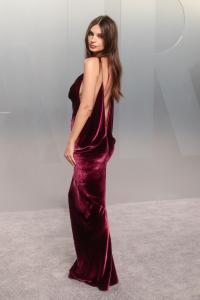 Emily Ratajkowski at the 2026 Vanity Fair Oscar Party held at the Los Angeles County Museum of Art on March 15, 2026 in Los Angeles, California.