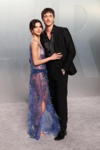 Daniela Norman and Tom Blyth at the 2026 Vanity Fair Oscar Party held at the Los Angeles County Museum of Art on March 15, 2026 in Los Angeles, California.