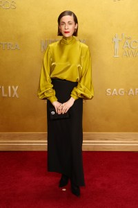 Jen Tullock at the 32nd Annual Actor Awards Presented by SAG-AFTRA held at Shrine Auditorium and Expo Hall on March 01, 2026 in Los Angeles, California.