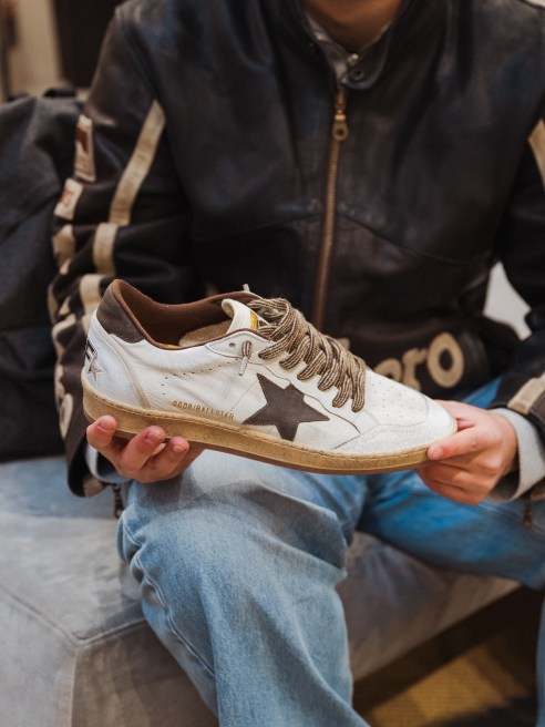 The Golden Goose x FiveFourFive co-creation event in Florence, Italy.