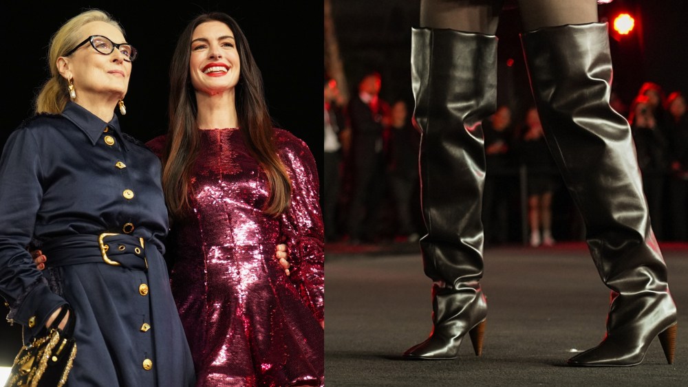 Anne Hathaway and Meryl Streep at the premiere for 'The Devil Wears Prada 2' on Monday in Mexico City, Mexico.