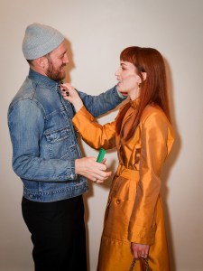 Britt Lower getting ready for the Valentino Fall 2026 Show in Rome