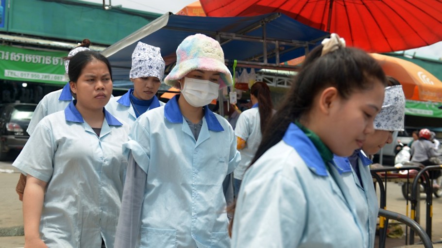 Cambodia garment workers