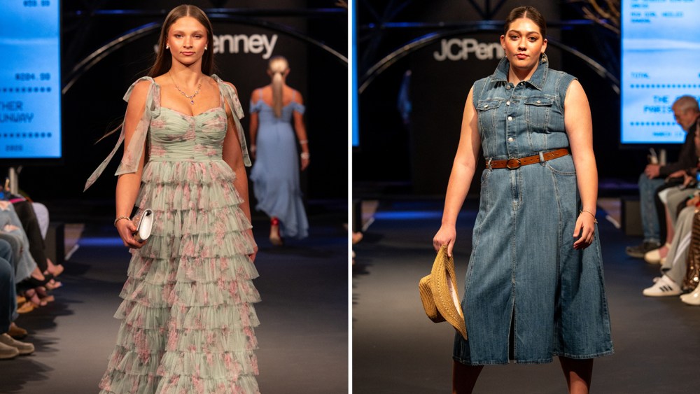 For JCPenney's fashion show in Paris, Texas, local residents doubled as models.