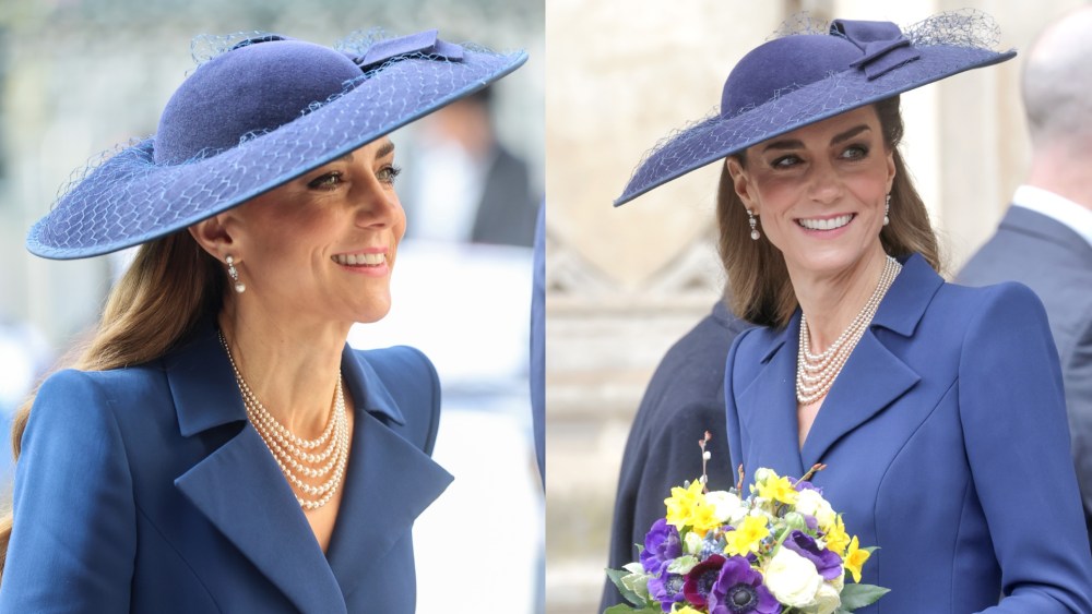 Kate Middleton wears Catherine Walker to Commonwealth Day Service 2026.