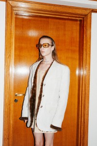 Backstage at Miu Miu Fall 2026 Ready-to-Wear Collection at Paris Fashion Week