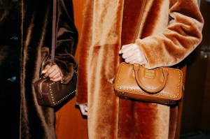 Backstage at Miu Miu Fall 2026 Ready-to-Wear Collection at Paris Fashion Week