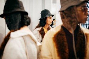 Backstage at Miu Miu Fall 2026 Ready-to-Wear Collection at Paris Fashion Week