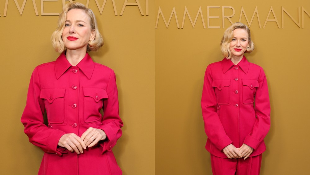 Naomi Watts at the Zimmermann fashion show during Paris Fashion Week.