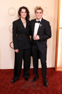 Catherine Shepherd and Brandi Carlile at the 98th Annual Oscars held at Dolby Theatre on March 15, 2026 in Hollywood, California.