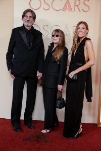 Jack Fisk, Sissy Spacek and Schuyler Fisk at the 98th Annual Oscars held at Dolby Theatre on March 15, 2026 in Hollywood, California.
