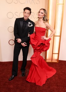 Adrien Brody and Georgina Chapman at the 98th Annual Oscars held at Dolby Theatre on March 15, 2026 in Hollywood, California.