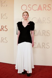 Elizabeth Woodward at the 98th Annual Oscars held at Dolby Theatre on March 15, 2026 in Hollywood, California.