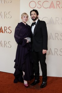 Natalie McQueen and Josh Groban at the 98th Annual Oscars held at Dolby Theatre on March 15, 2026 in Hollywood, California.