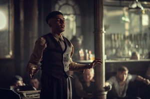 Peaky Blinders: The Immortal Man. Jay Lycurgo as Elijah (Center) in Peaky Blinders: The Immortal Man. Cr. Robert Viglasky/Netflix © 2026.