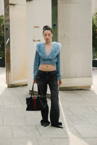 Denim Street Style at Milan Fashion Week