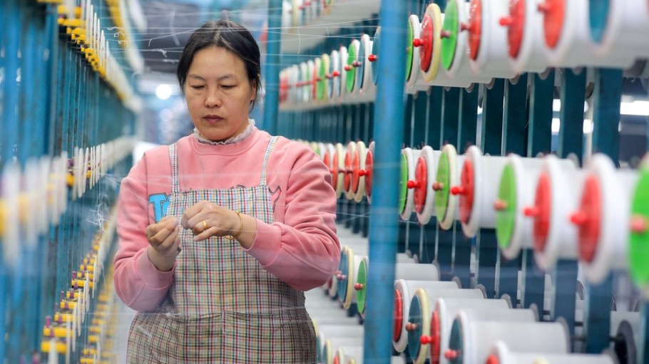 Spinning factory in China