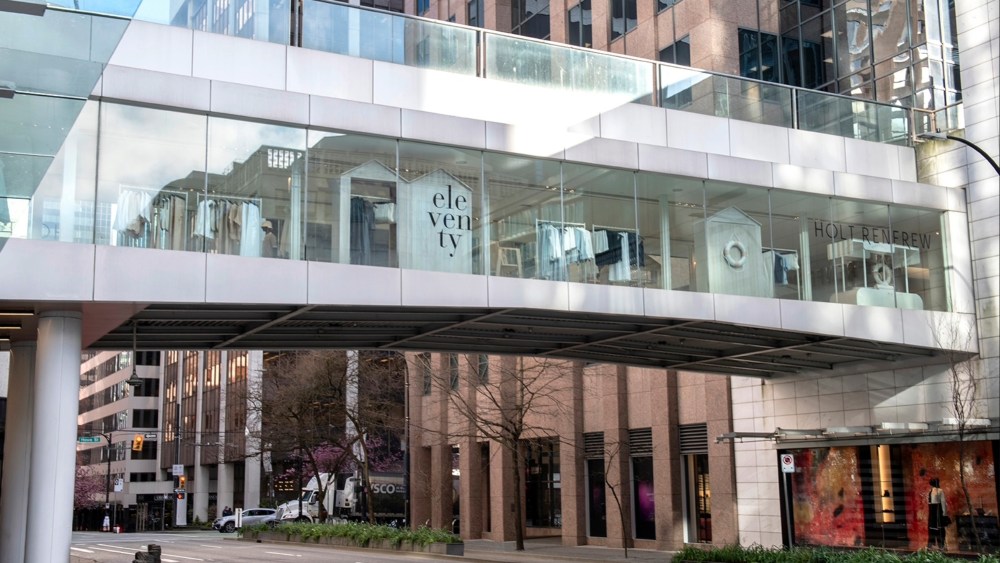 Eleventy created an immersive pop-up on the Holt Renfew Skybridge in Vancouver.