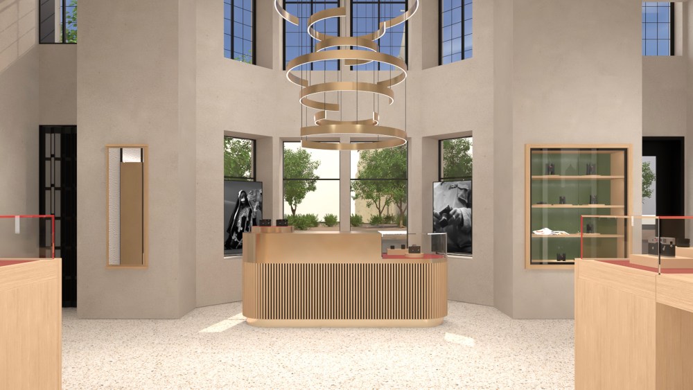 A rendering of Leica's new flagship store in Chicago.