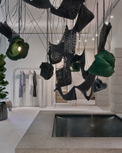 The Bottega Veneta installation in collaboration with renowned Korean artist Kwangho Lee